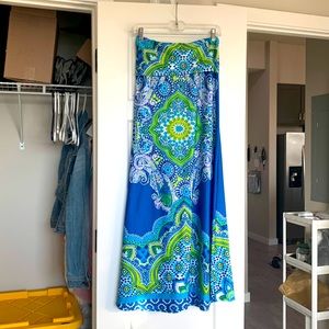 Arden B mosaic maxi skirt